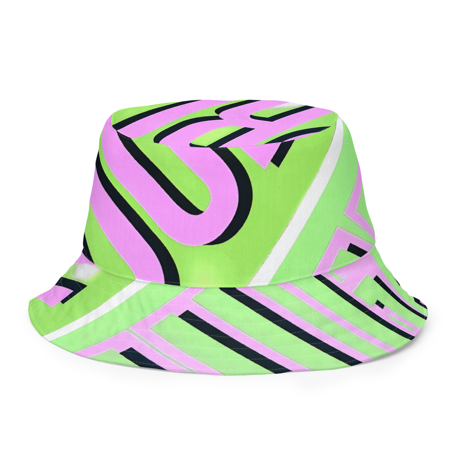Neon Disco Reversible Bucket Hat