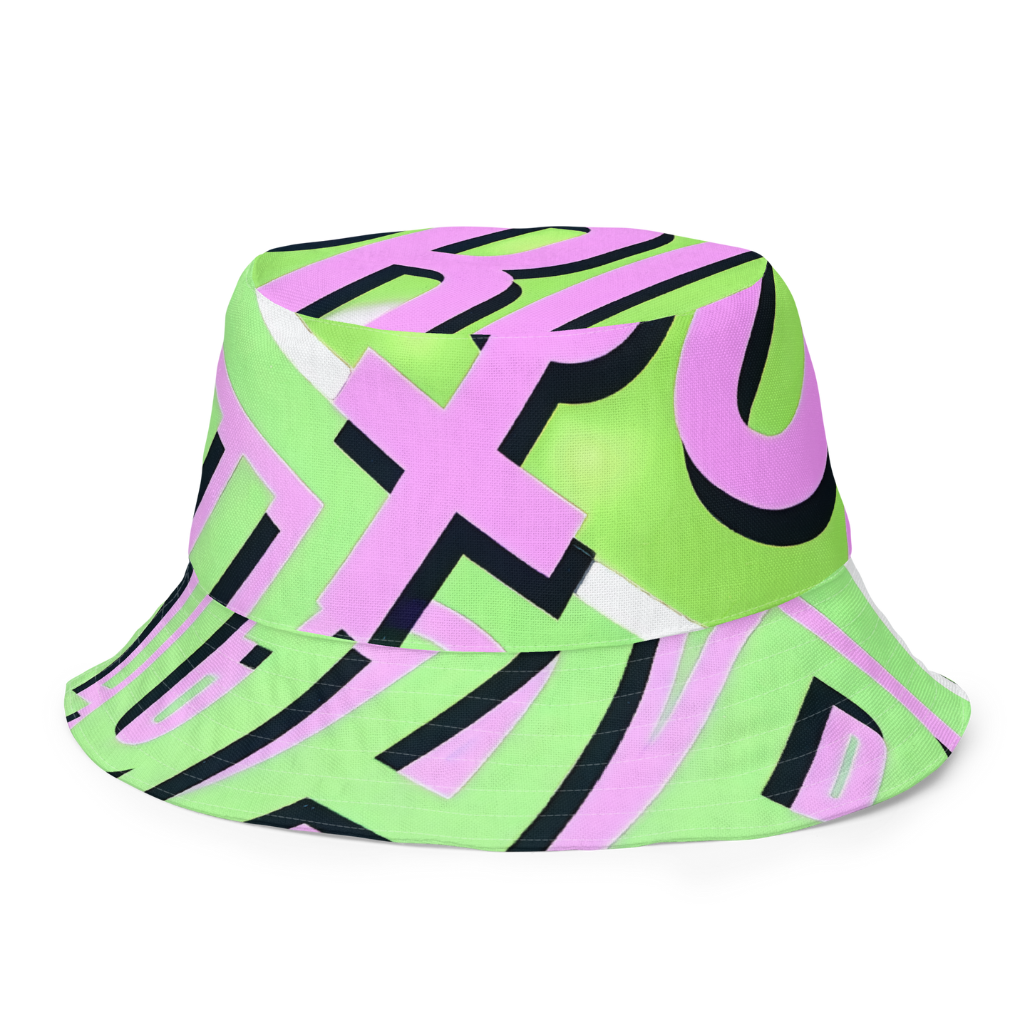 Neon Disco Reversible Bucket Hat