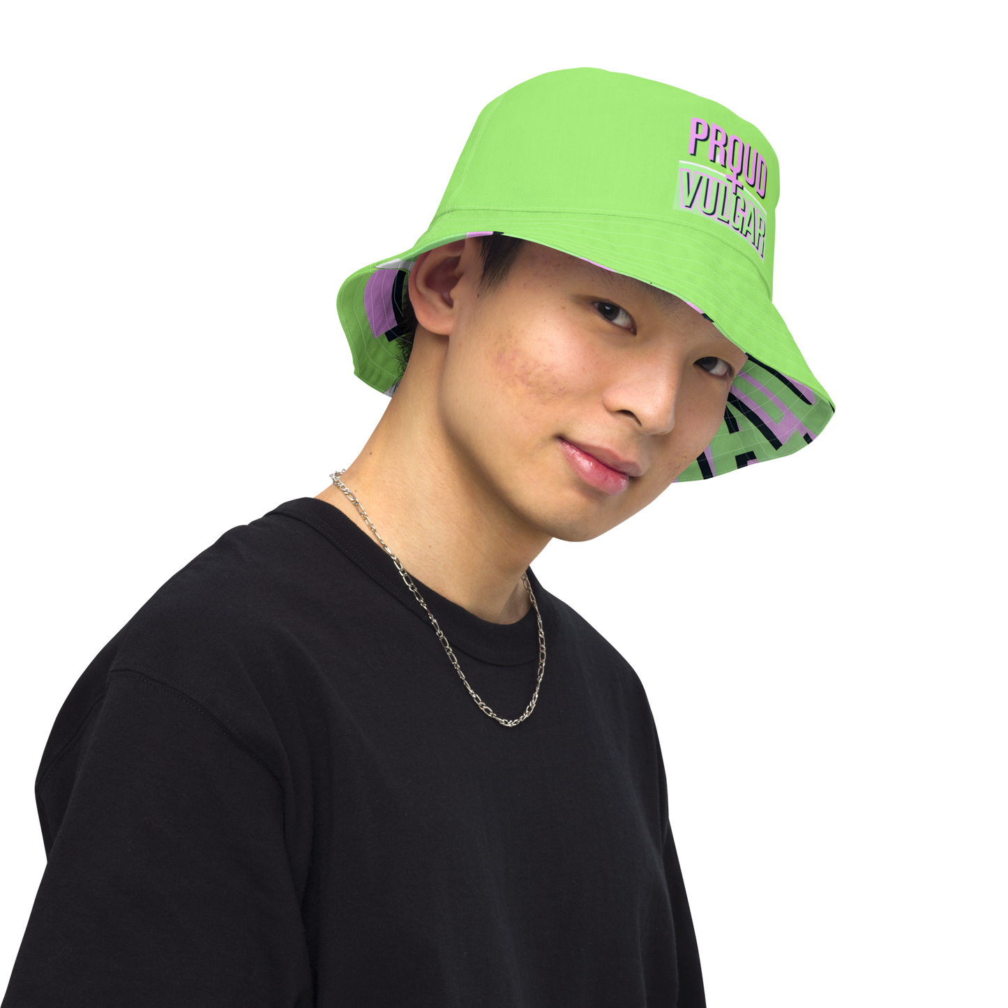 Neon Disco Reversible Bucket Hat