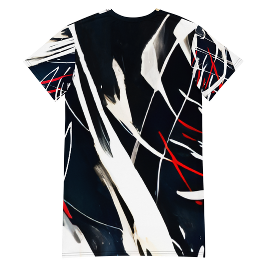 Brush Strokes T-Shirt Dress