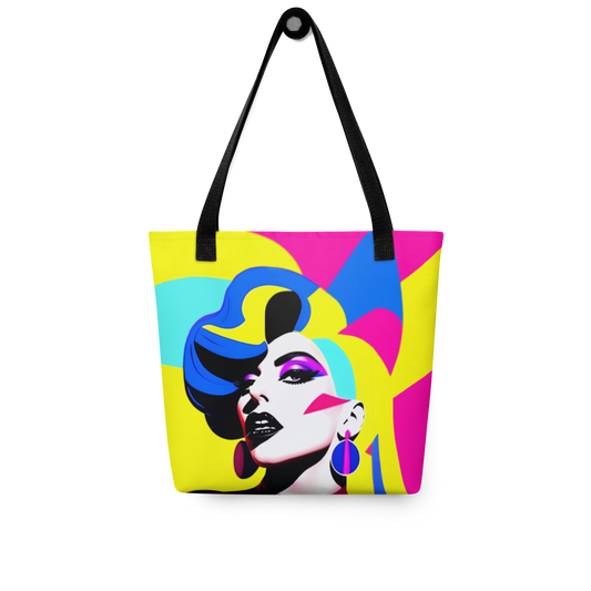 Neon Judgement Tote Bag