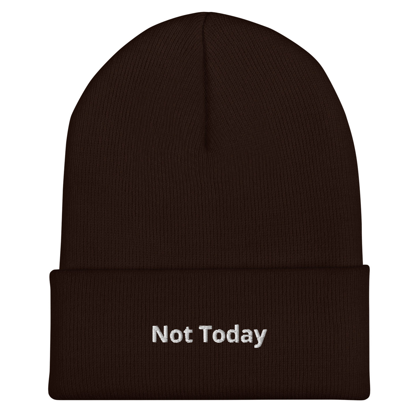 Not Today Cuffed Beanie