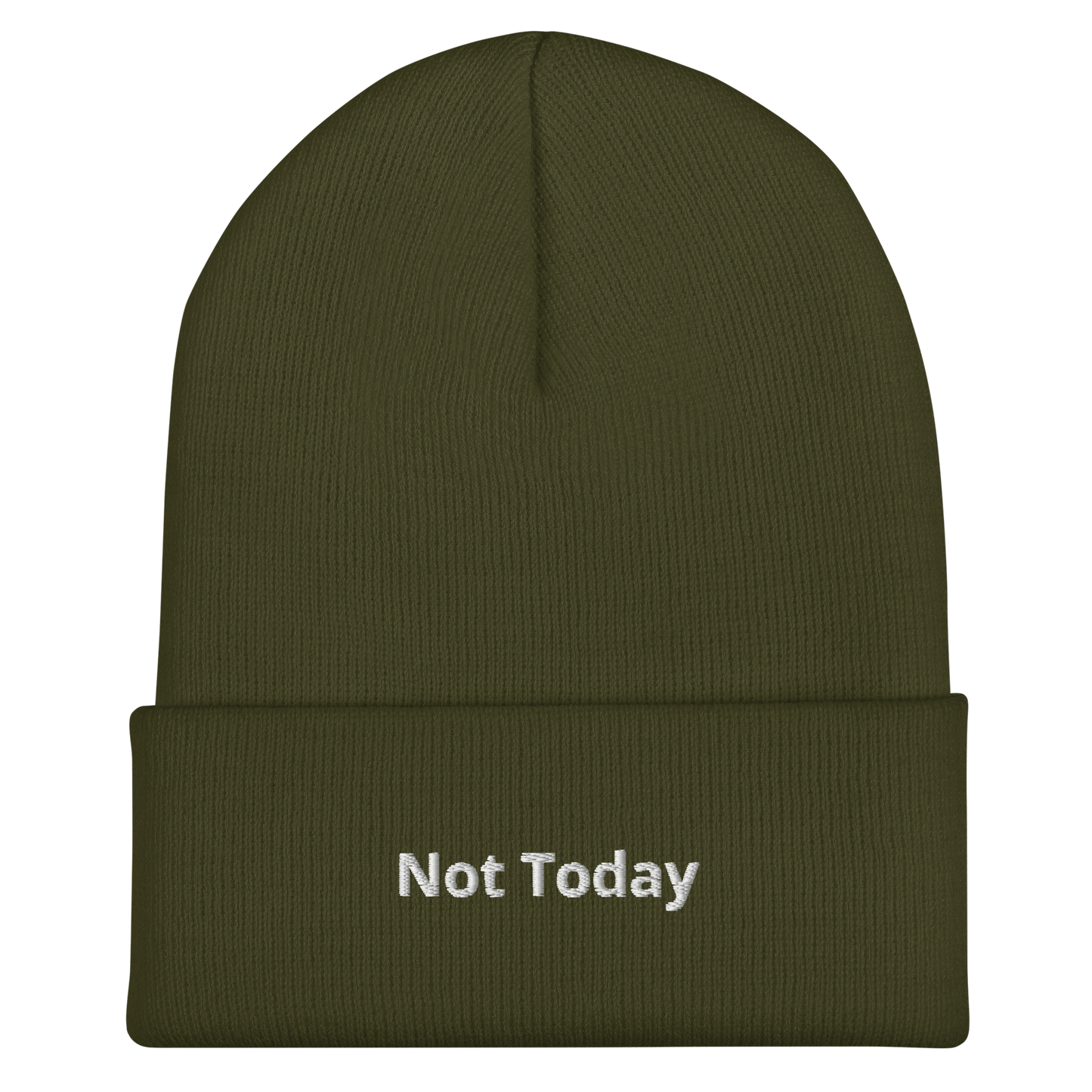 Not Today Cuffed Beanie
