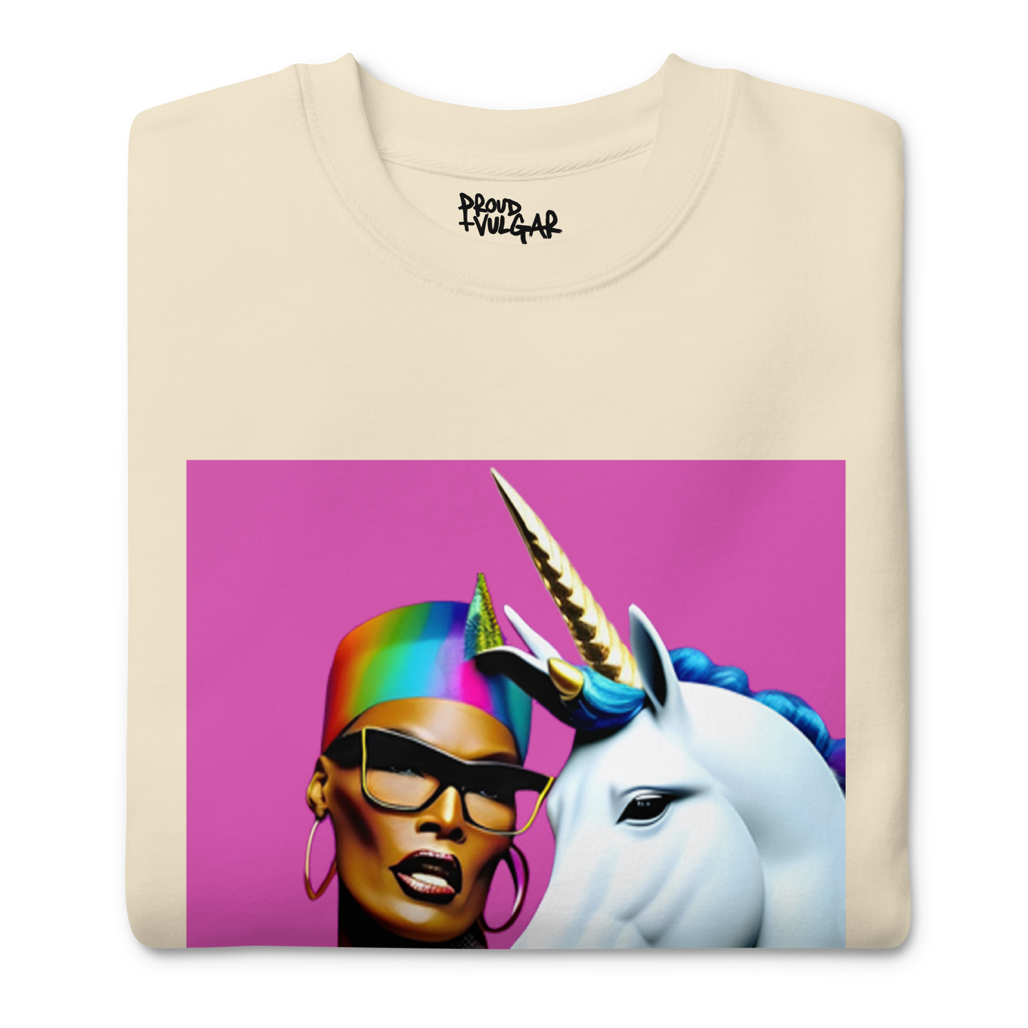 Unicorn Woman Premium Unisex Sweatshirt