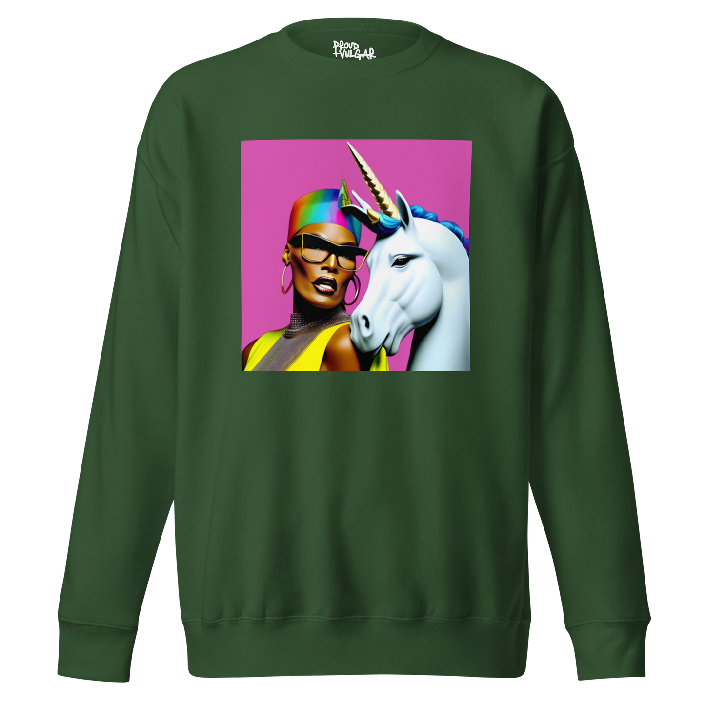 Unicorn Woman Premium Unisex Sweatshirt