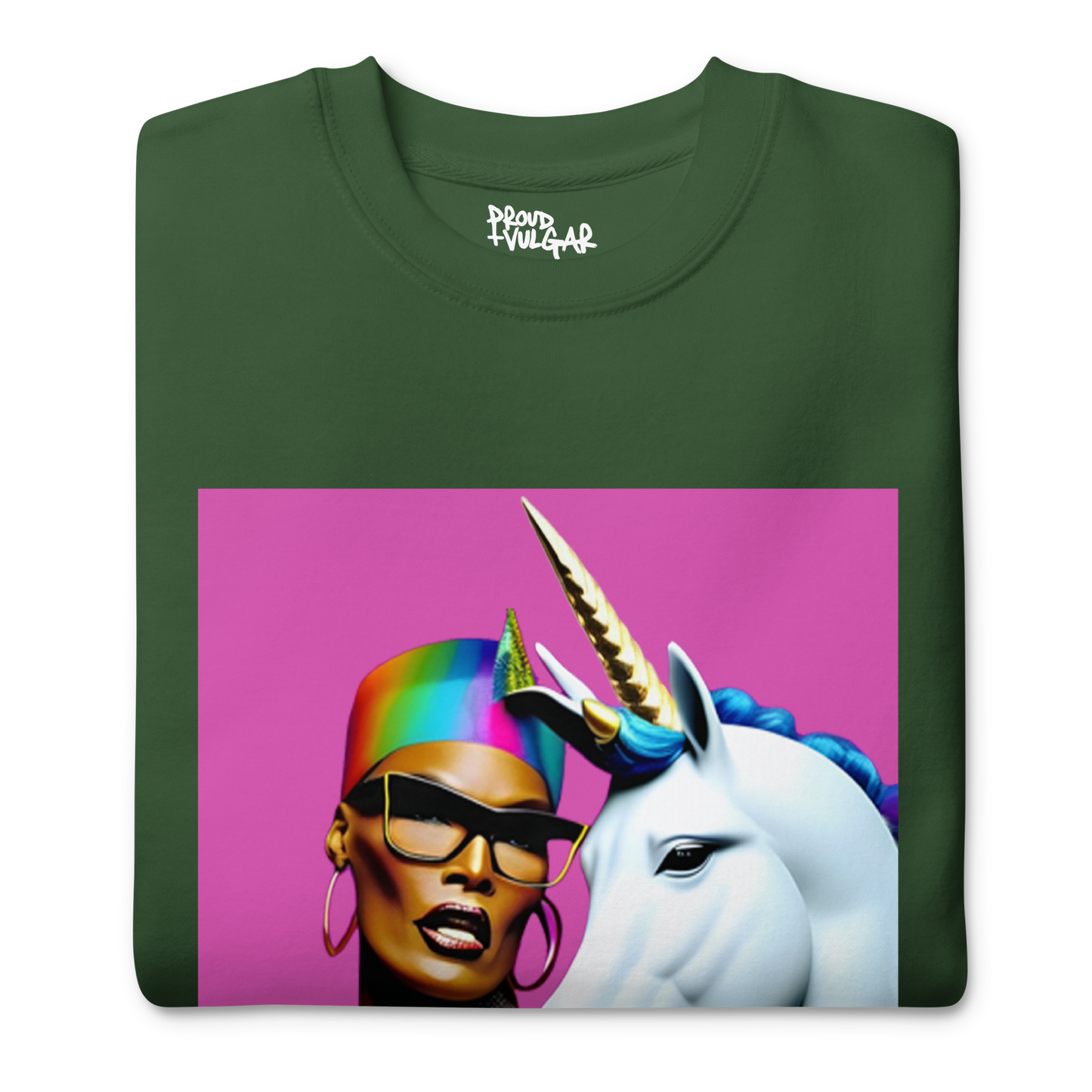 Unicorn Woman Premium Unisex Sweatshirt