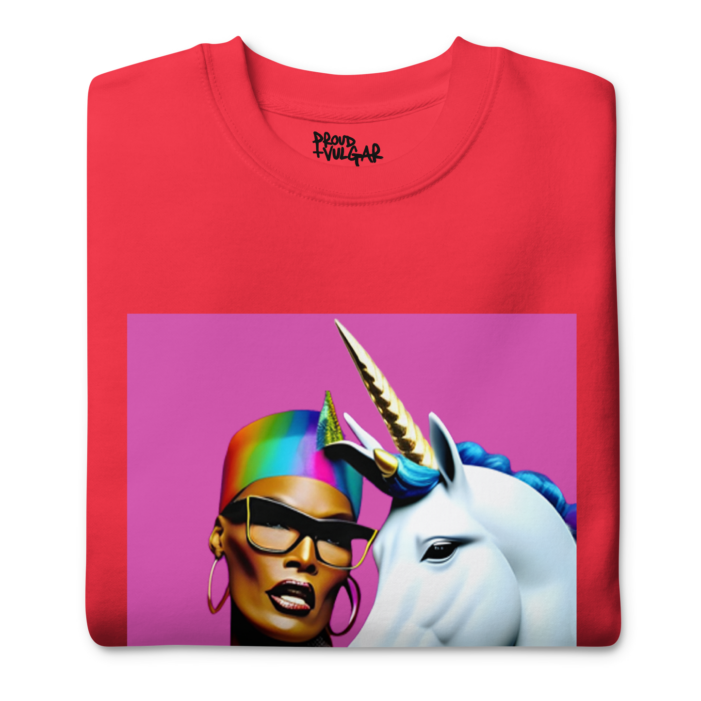 Unicorn Woman Premium Unisex Sweatshirt