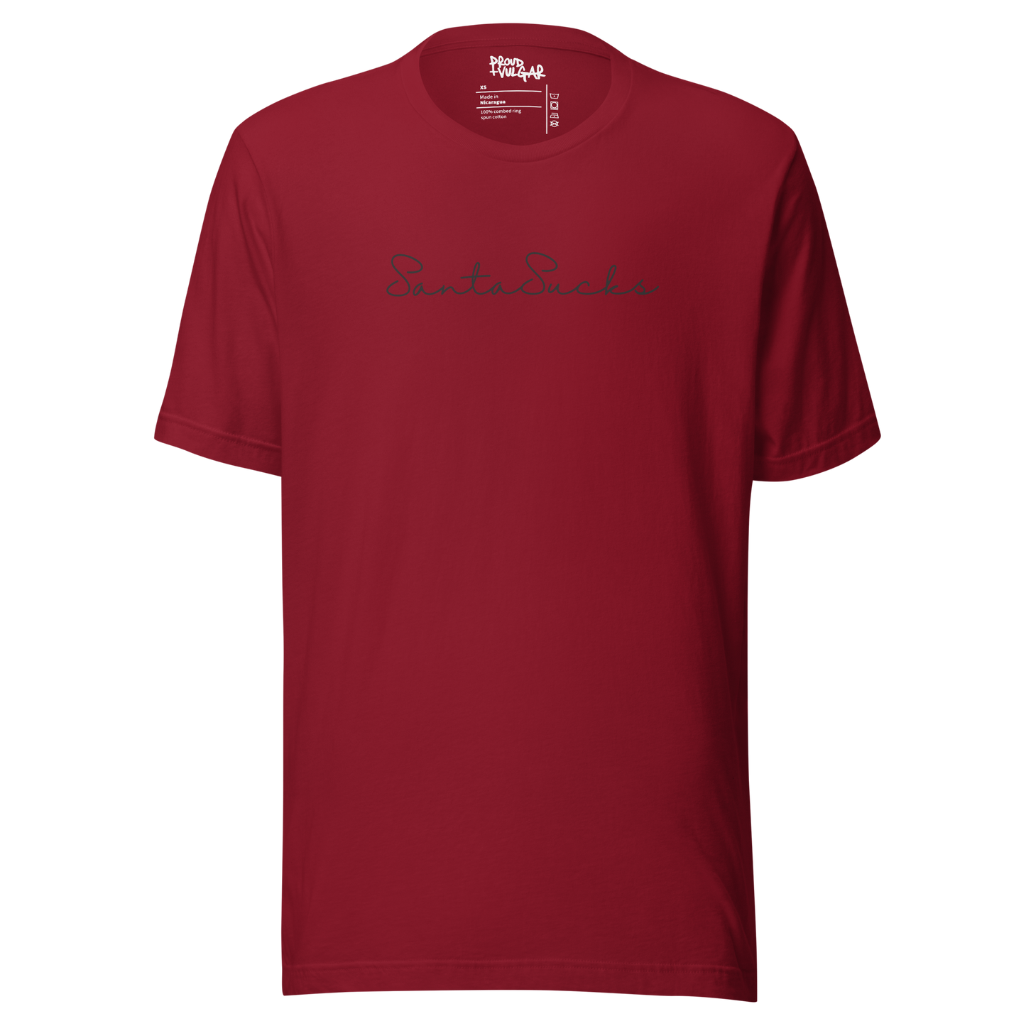 Santa Sucks Unisex T-Shirt - Black Print Edition