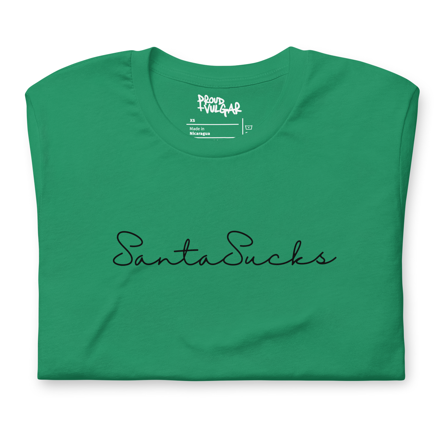Santa Sucks Unisex T-Shirt - Black Print Edition