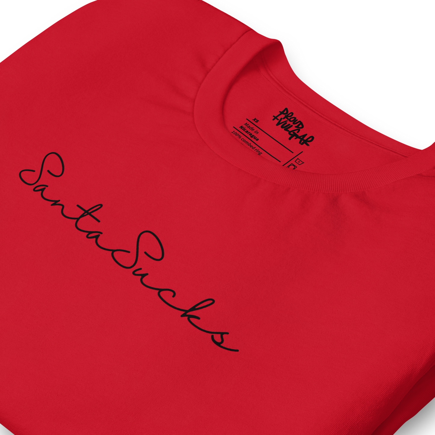 Santa Sucks Unisex T-Shirt - Black Print Edition