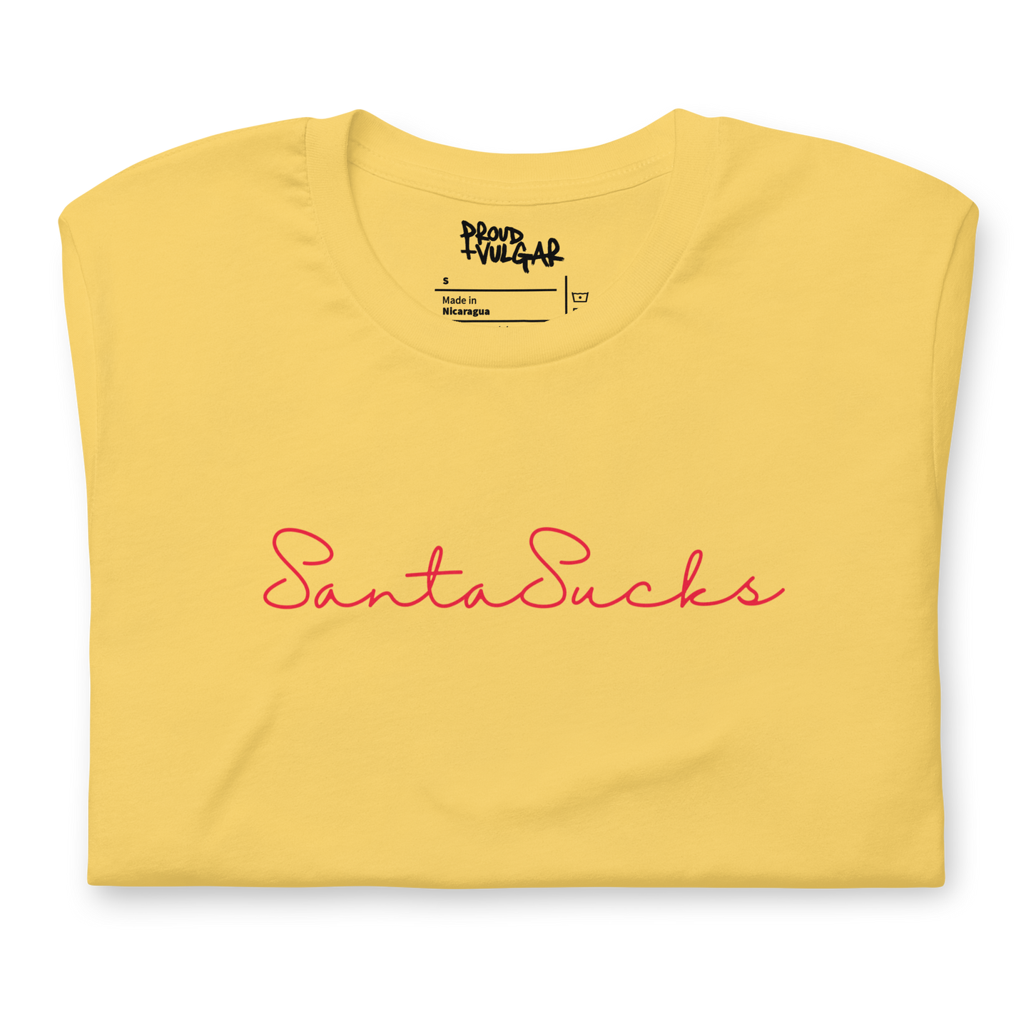 Santa Sucks Unisex T-Shirt - Red Print Edition