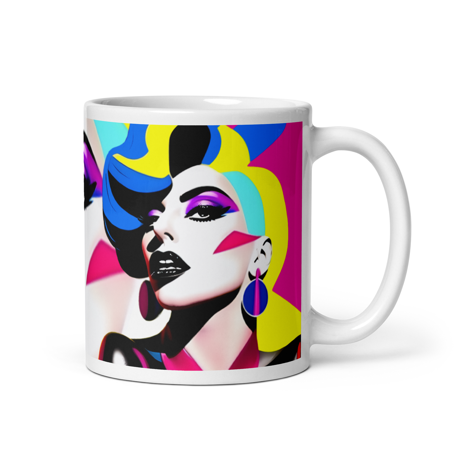 Neon Judgment Ceramic Mug