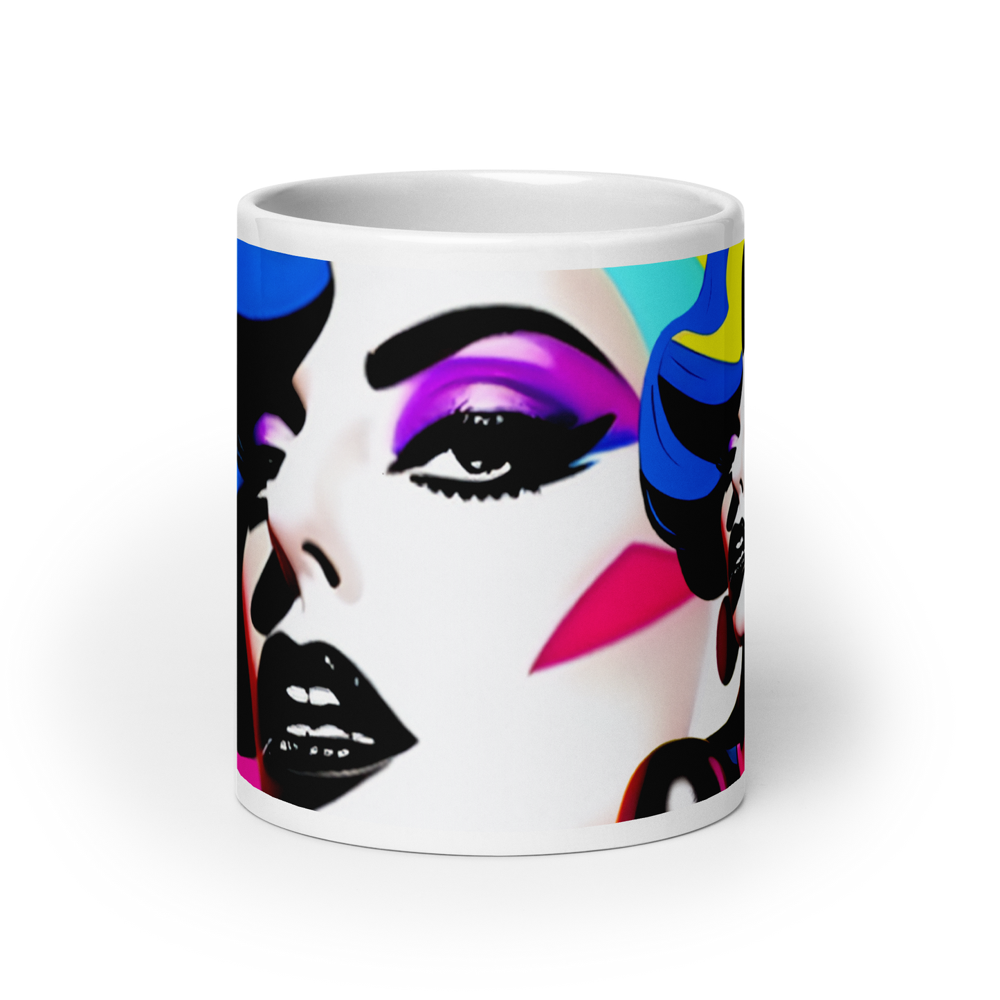 Neon Judgment Ceramic Mug