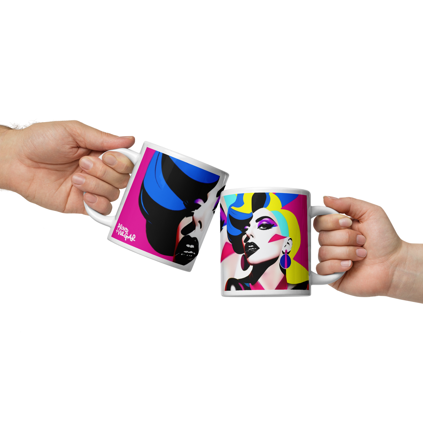 Neon Judgment Ceramic Mug
