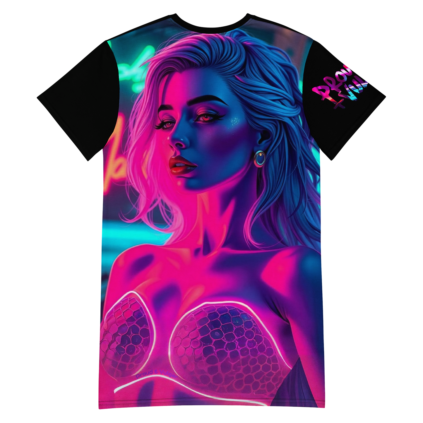 Neon Fantasy T-Shirt Dress