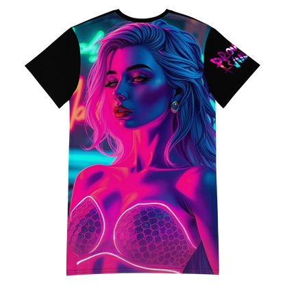 Neon Fantasy T-Shirt Dress
