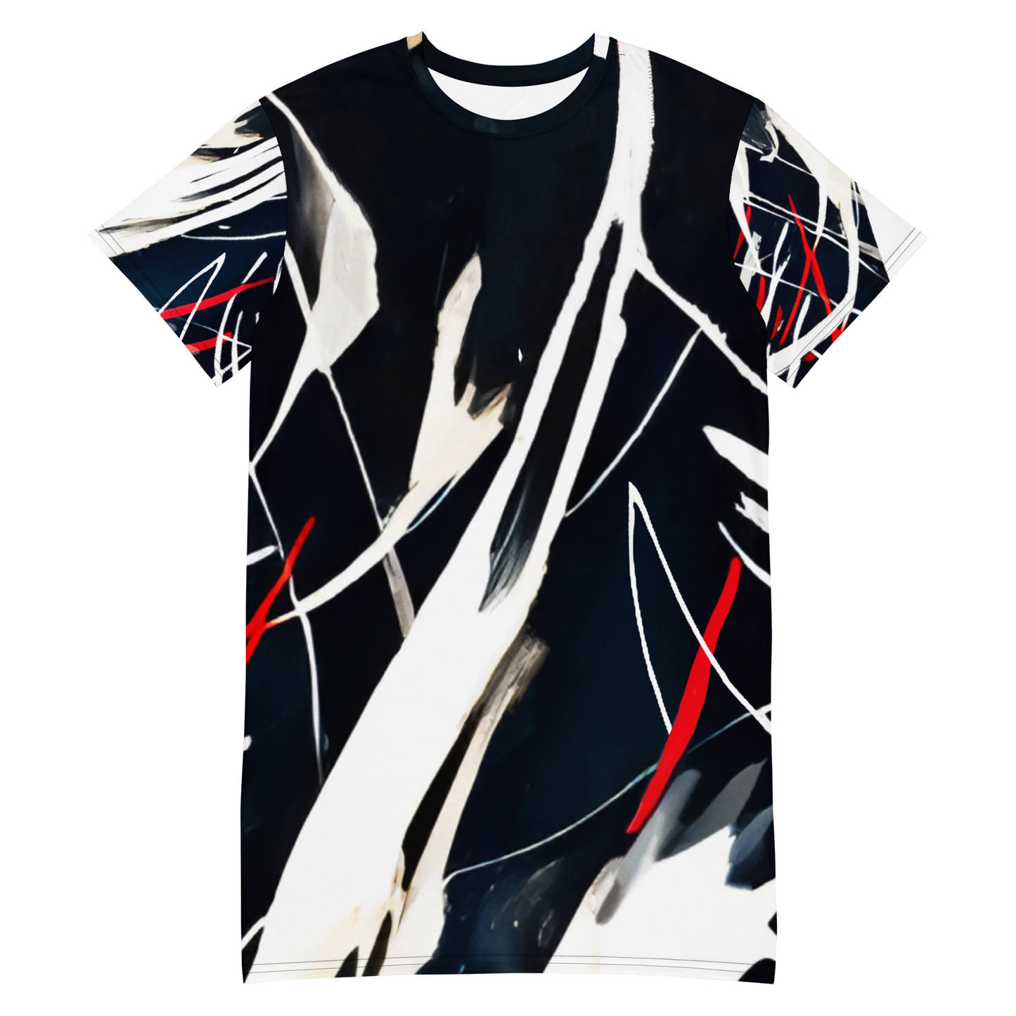 Brush Strokes T-Shirt Dress
