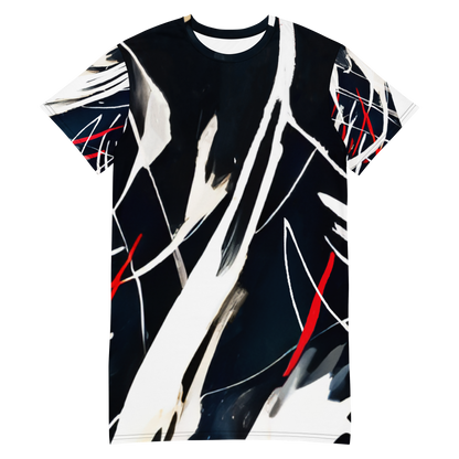 Brush Strokes T-Shirt Dress