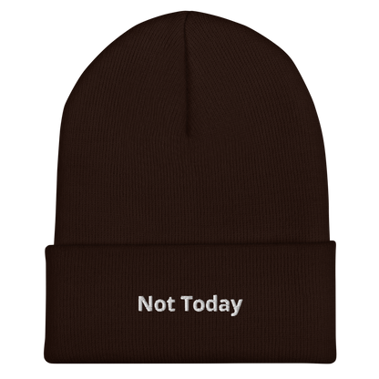 Not Today Cuffed Beanie