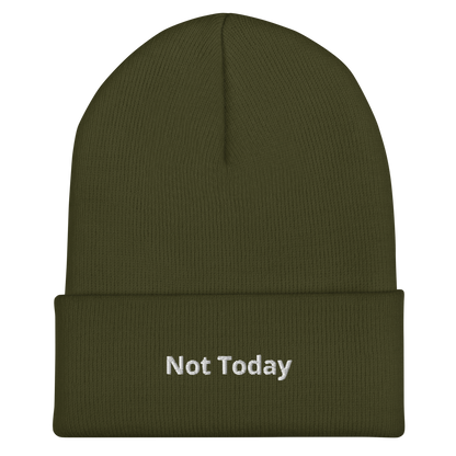 Not Today Cuffed Beanie
