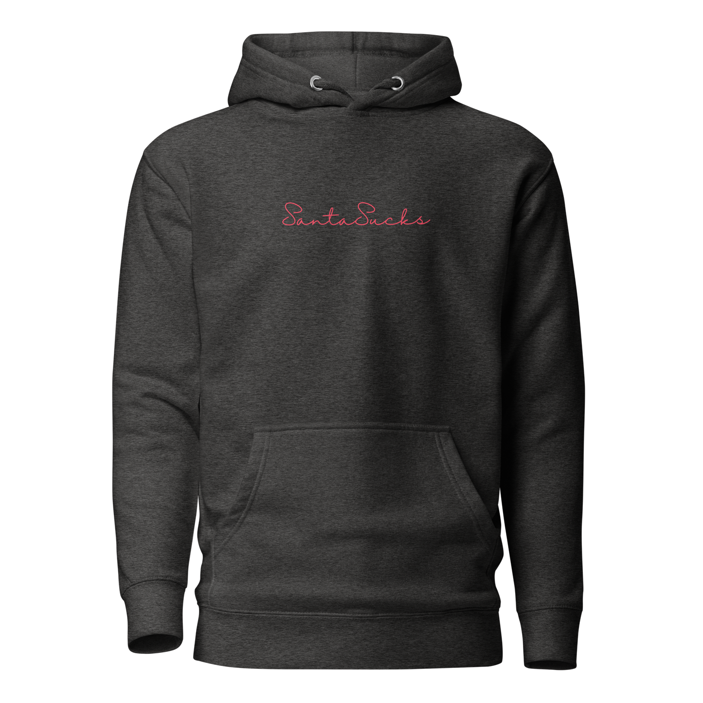 Santa Sucks Premium Unisex Hoodie - Red Print Edition