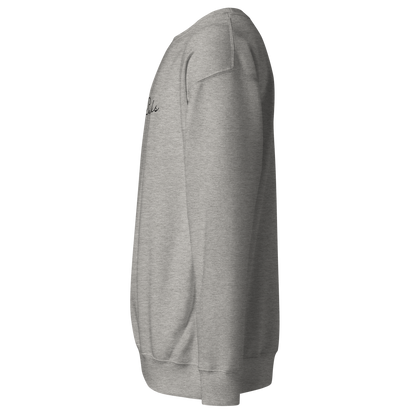 Santa Sucks Premium Unisex Sweatshirt - Black Print Edition