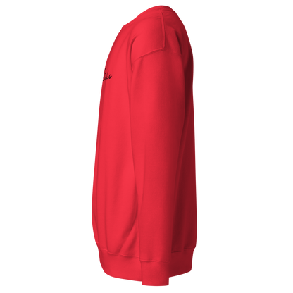 Santa Sucks Premium Unisex Sweatshirt - Black Print Edition