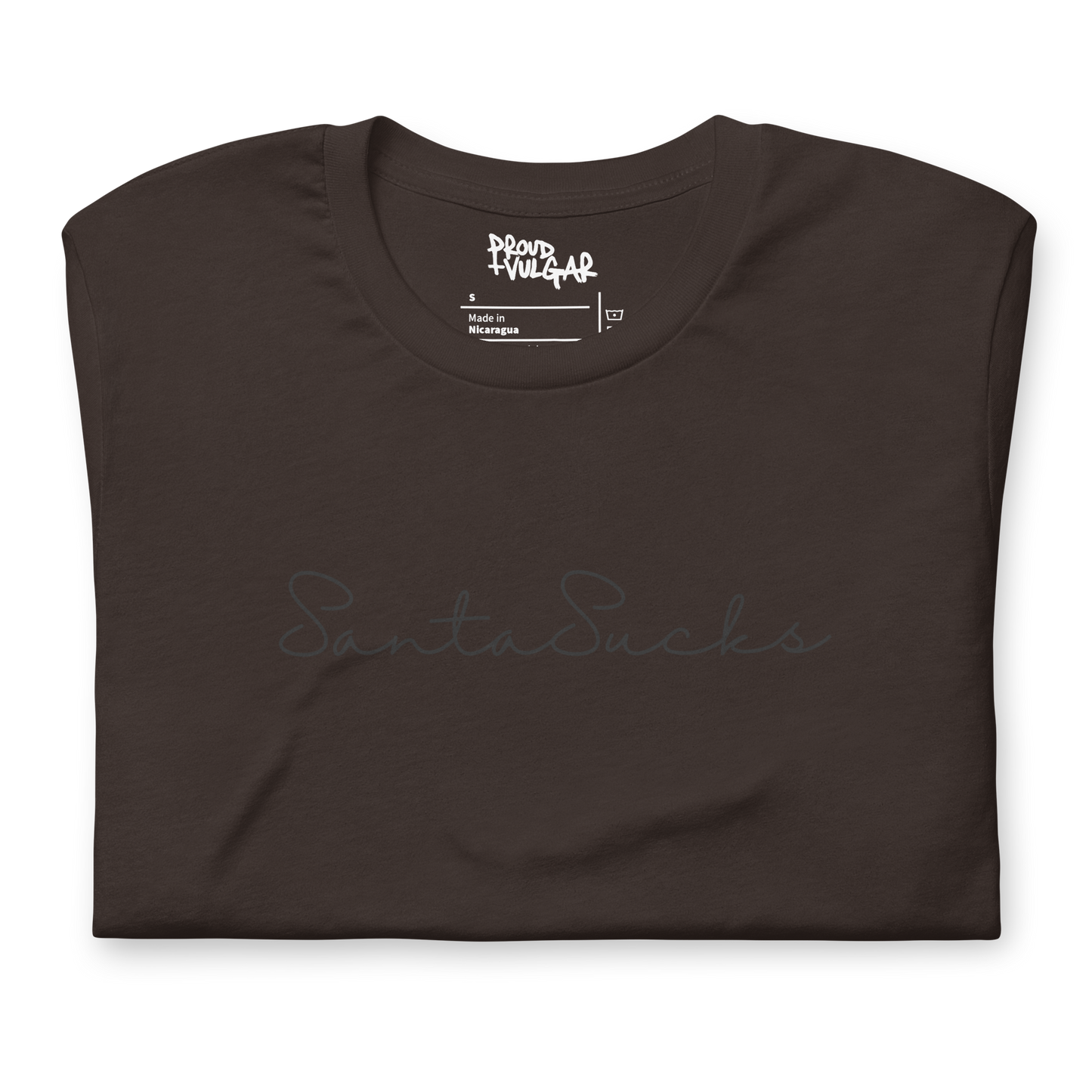 Santa Sucks Unisex T-Shirt - Black Print Edition