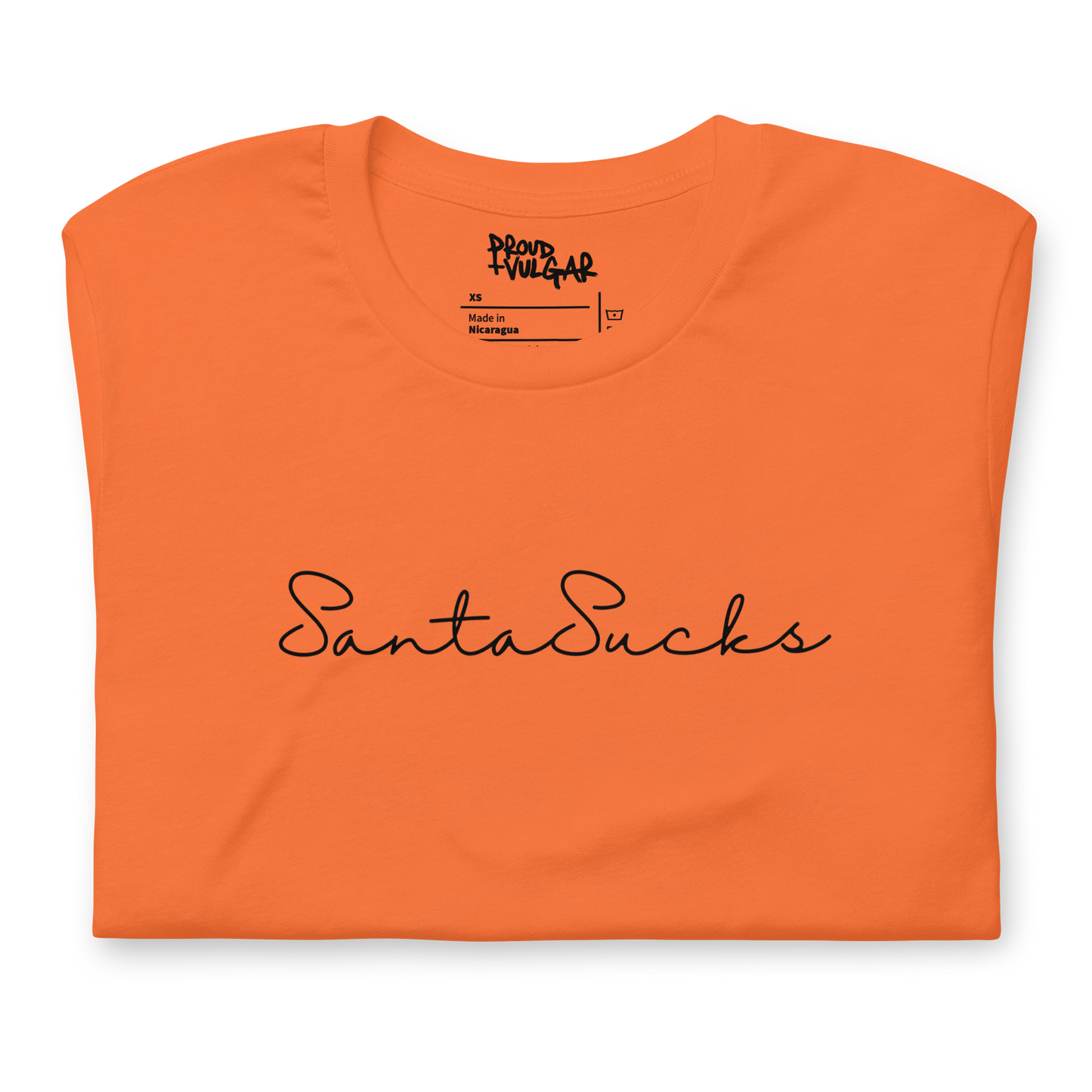 Santa Sucks Unisex T-Shirt - Black Print Edition