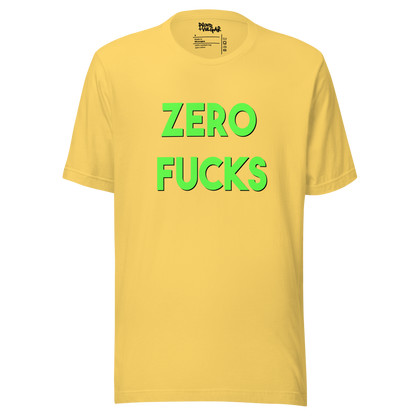 Zero Fucks Unisex T-Shirt