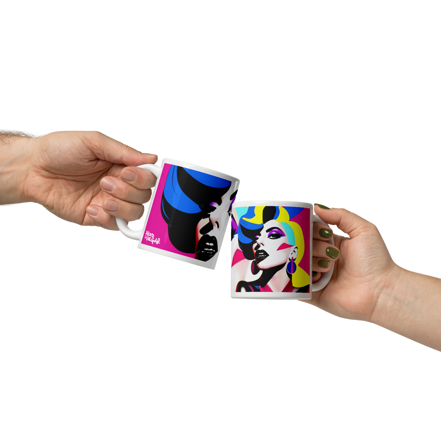 Neon Judgment Ceramic Mug