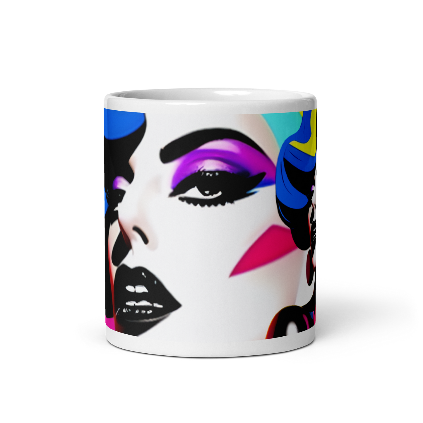 Neon Judgment Ceramic Mug