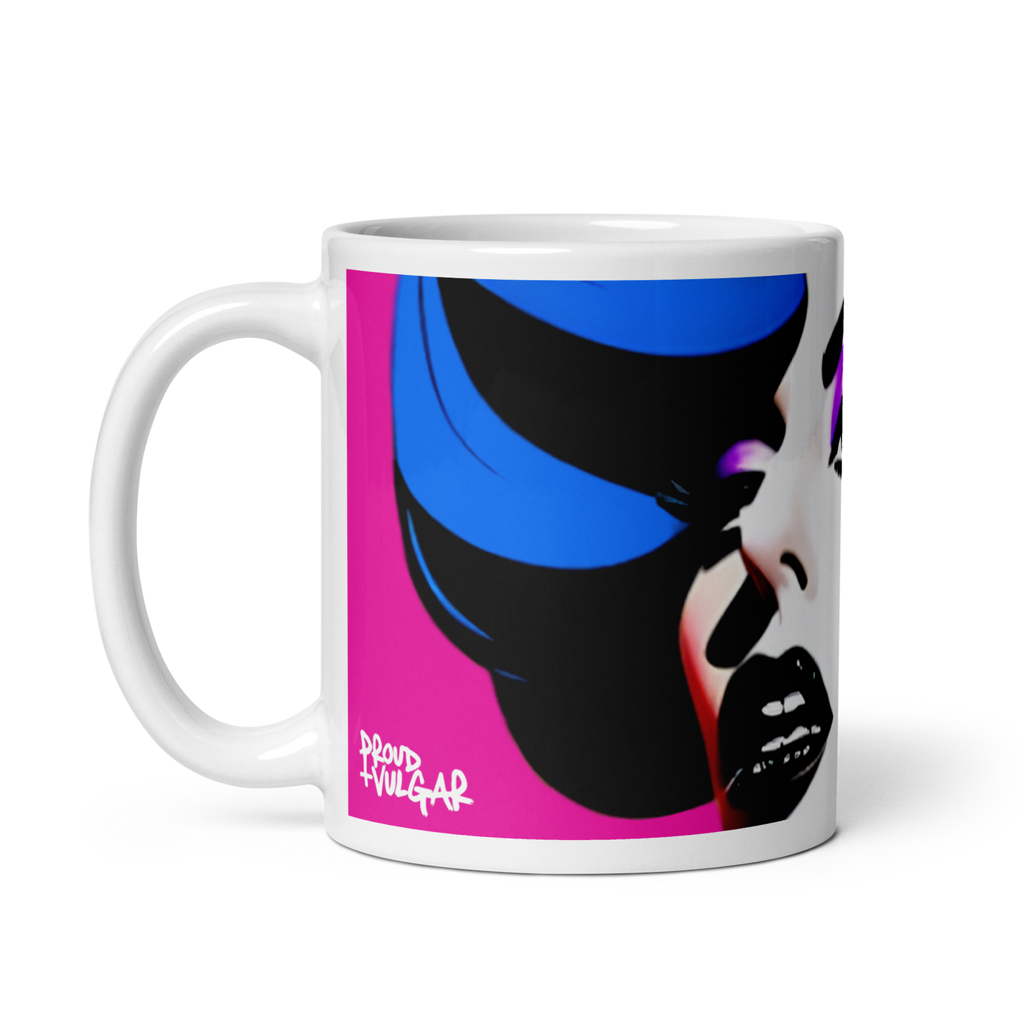 Neon Judgment Ceramic Mug