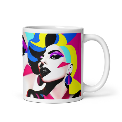Neon Judgment Ceramic Mug