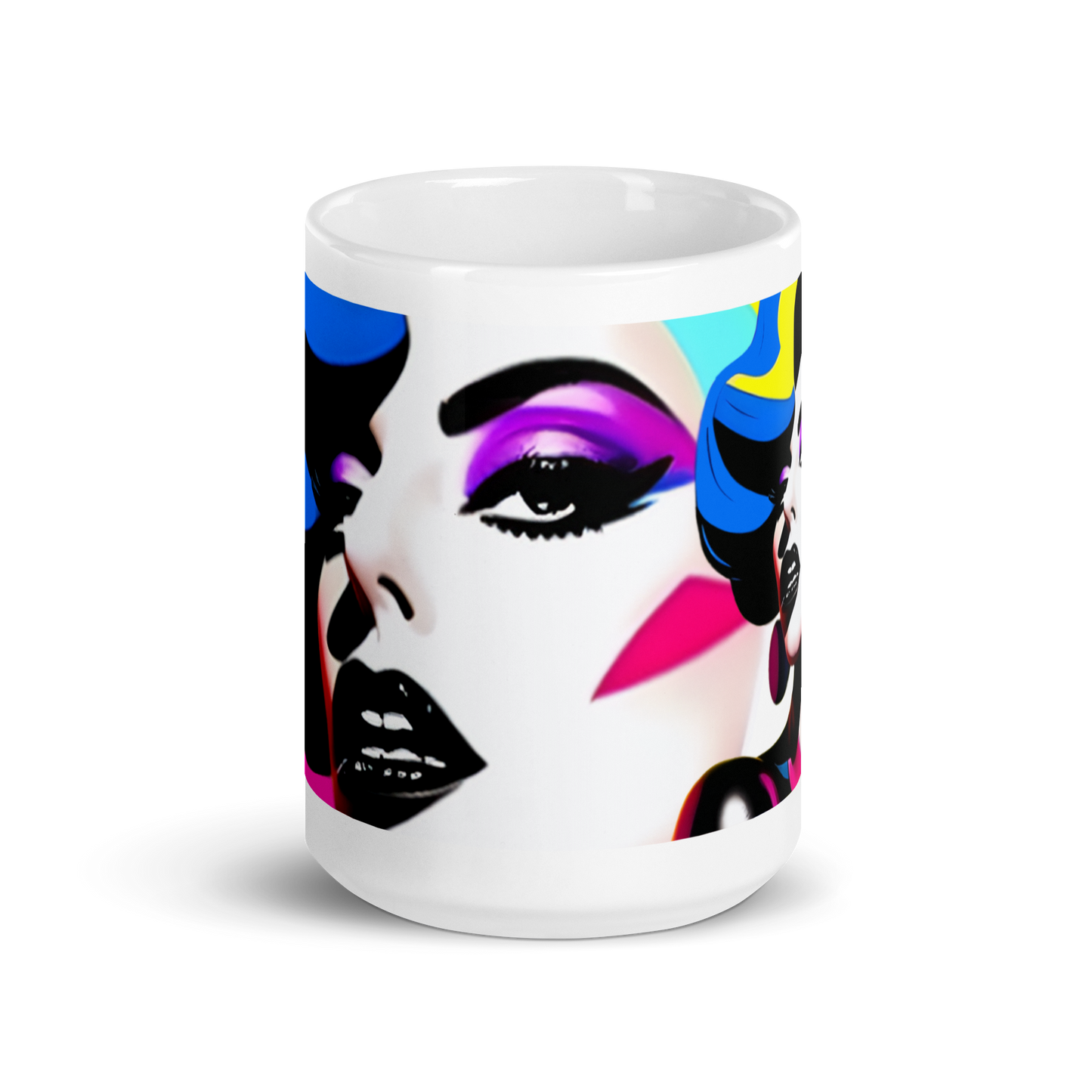 Neon Judgment Ceramic Mug