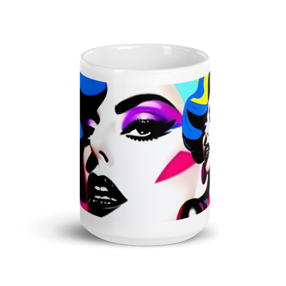Neon Judgment Ceramic Mug