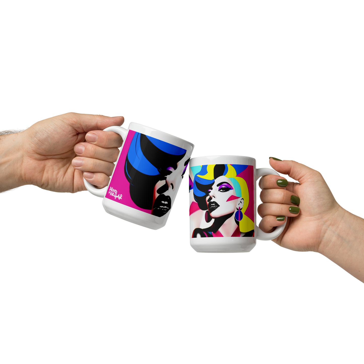 Neon Judgment Ceramic Mug