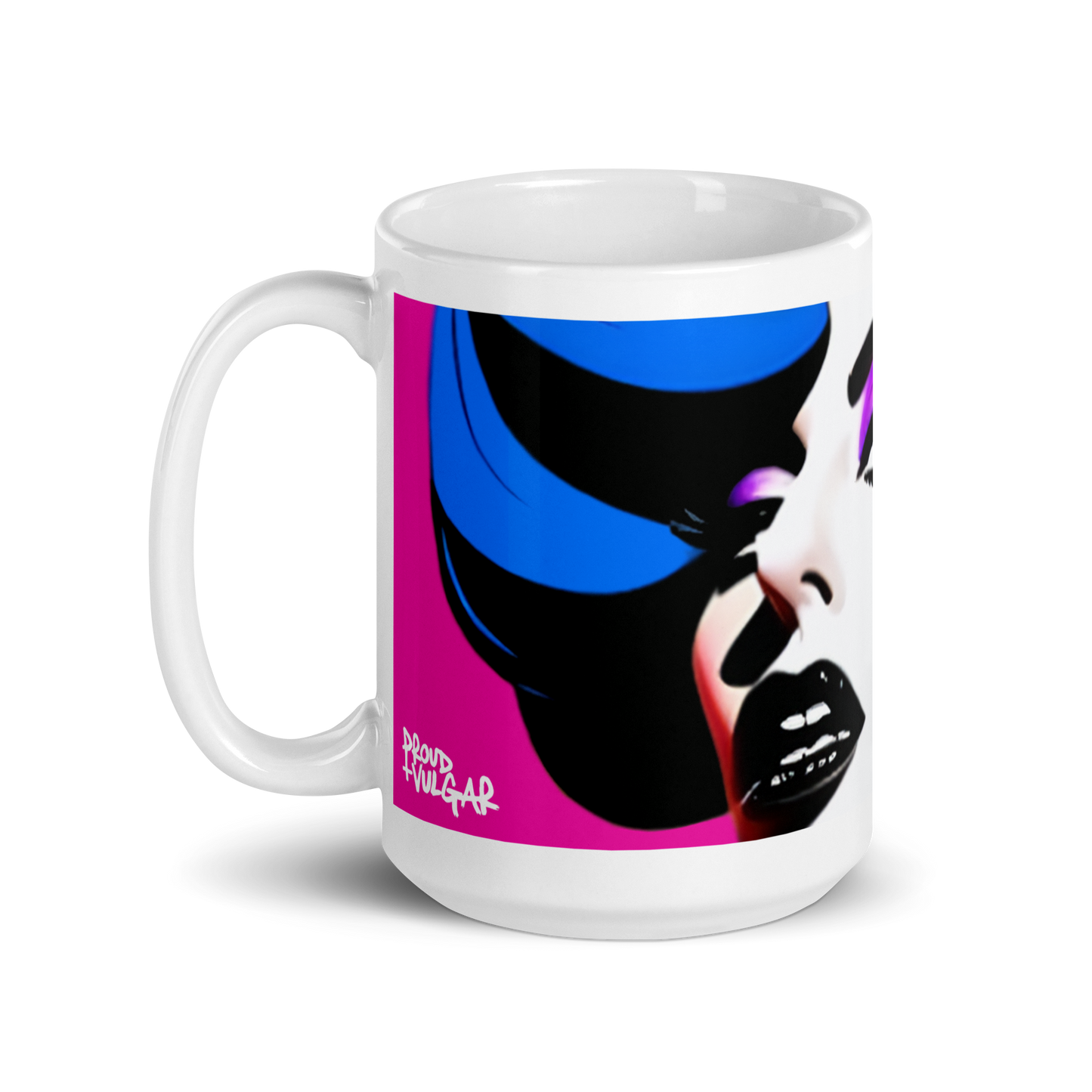 Neon Judgment Ceramic Mug