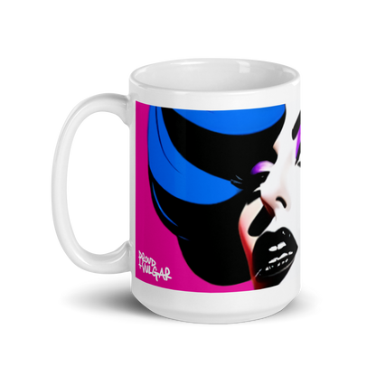 Neon Judgment Ceramic Mug