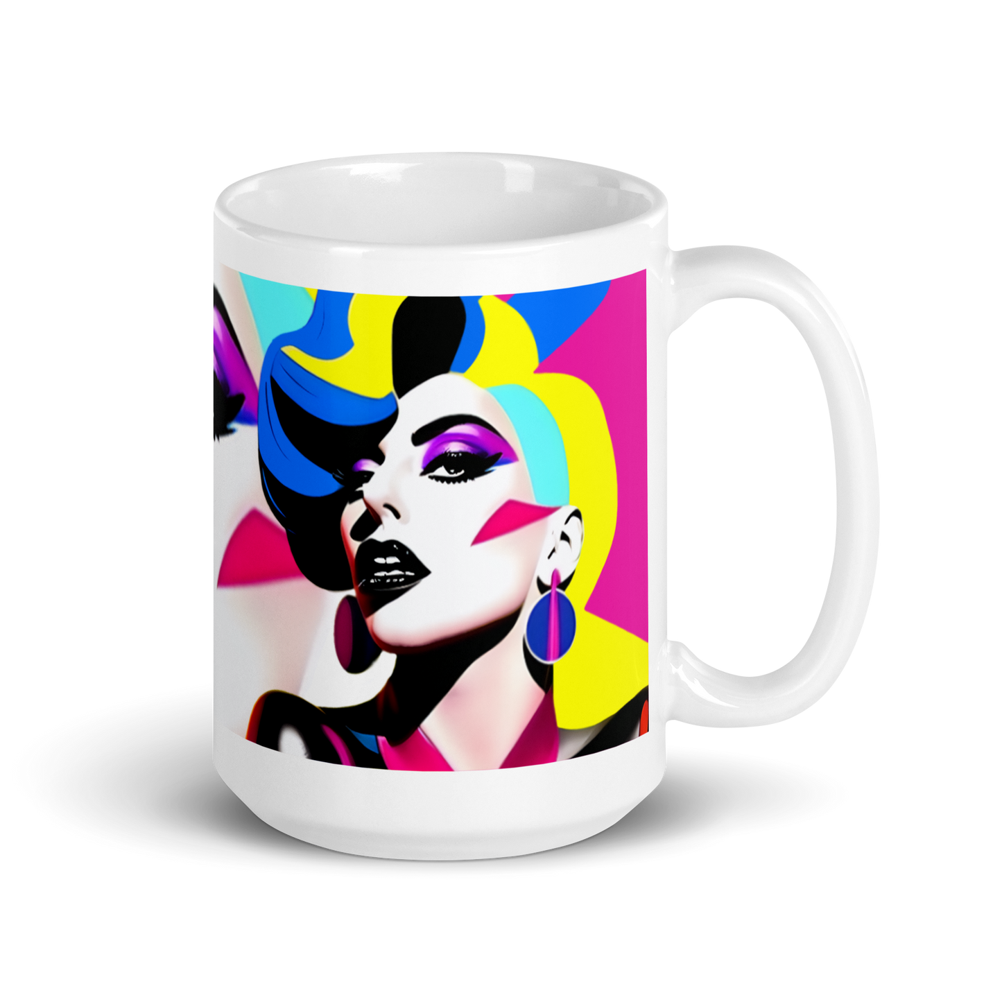 Neon Judgment Ceramic Mug