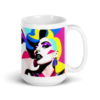 Neon Judgment Ceramic Mug