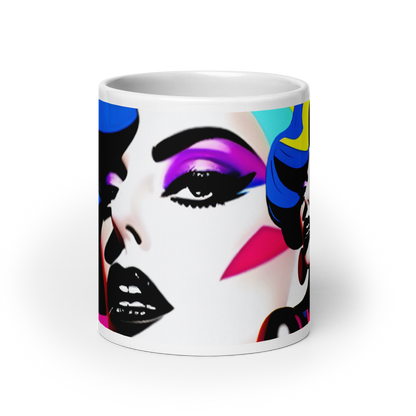 Neon Judgment Ceramic Mug