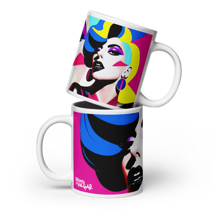 Neon Judgment Ceramic Mug