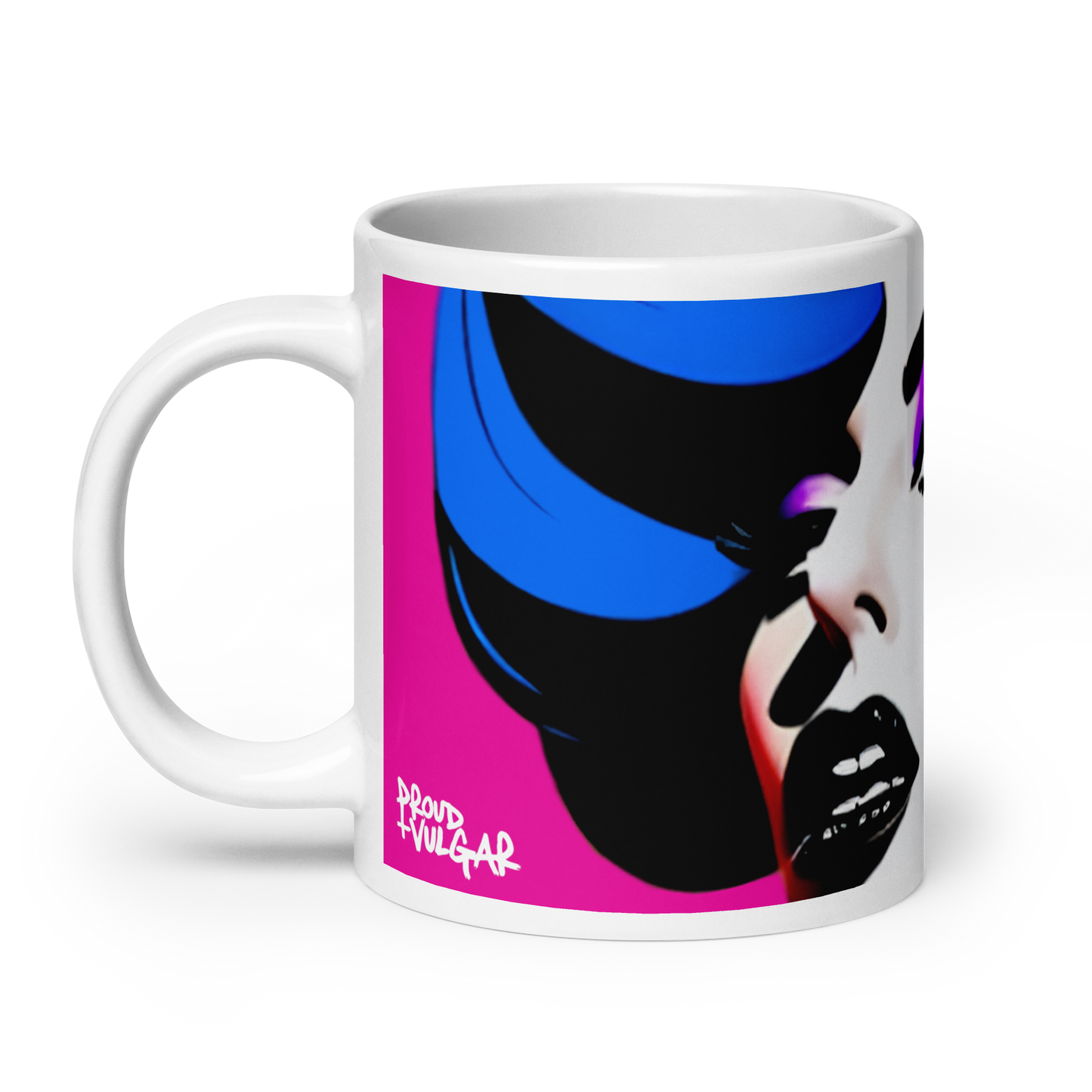 Neon Judgment Ceramic Mug