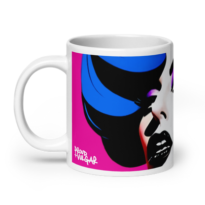 Neon Judgment Ceramic Mug