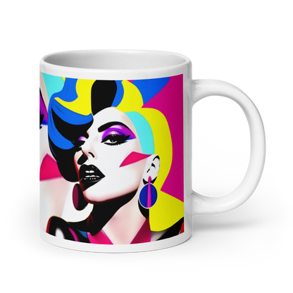Neon Judgment Ceramic Mug